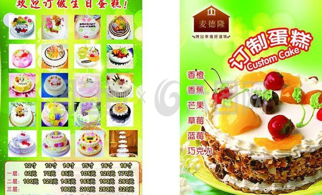 生日蛋糕海報